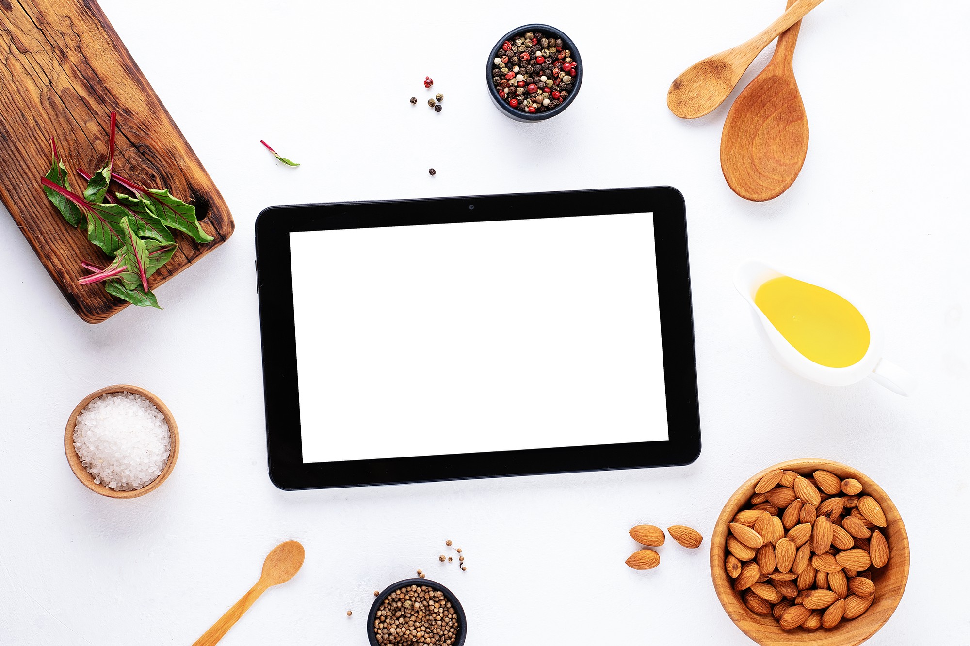 Subscription plan overview on tablet